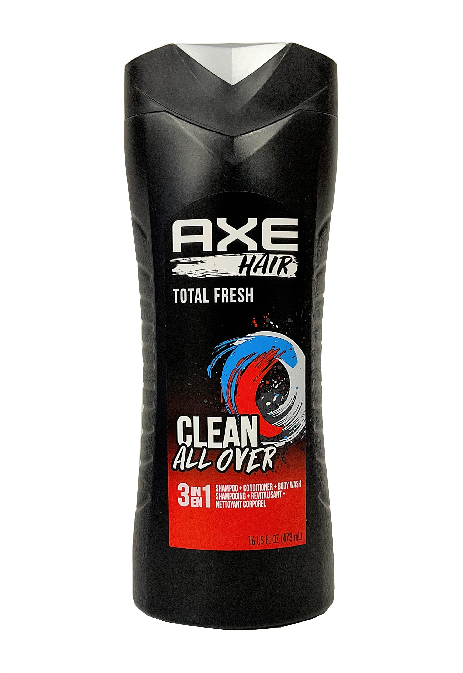Axé Hair 3 in 1 Total Fresh bottle front view for daily grooming