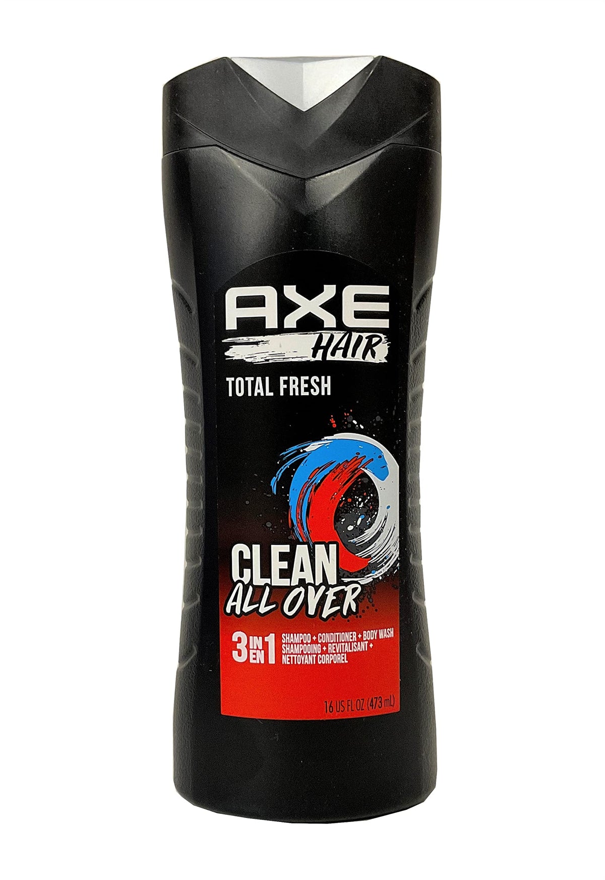 Axé Hair 3 in 1 Total Fresh bottle front view for daily grooming