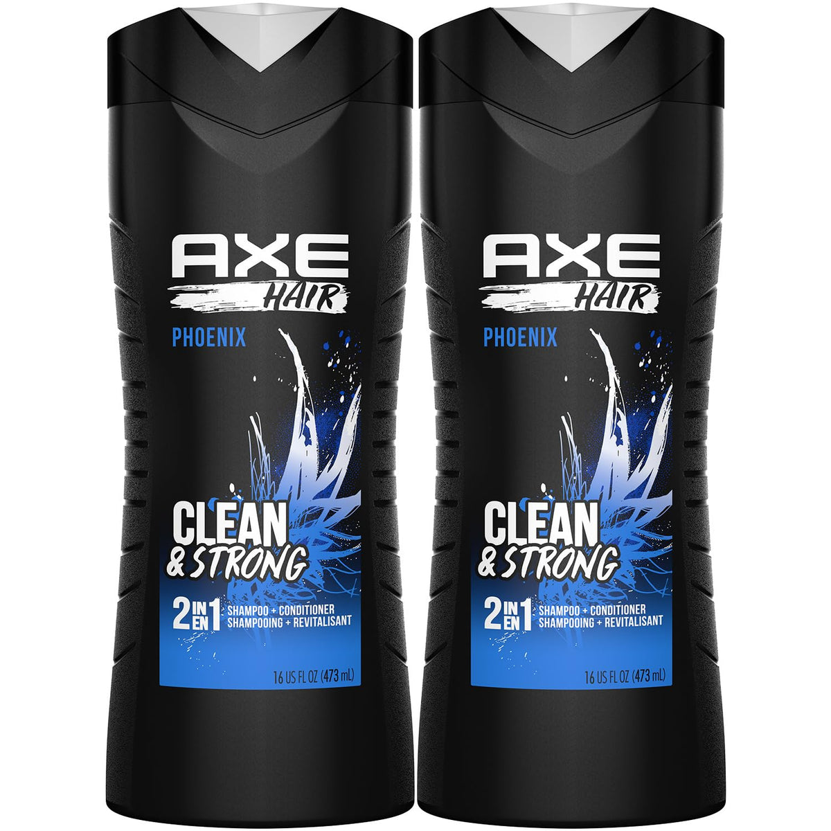AXE Phoenix 2-in-1 bottle ready for a quick, convenient shower.