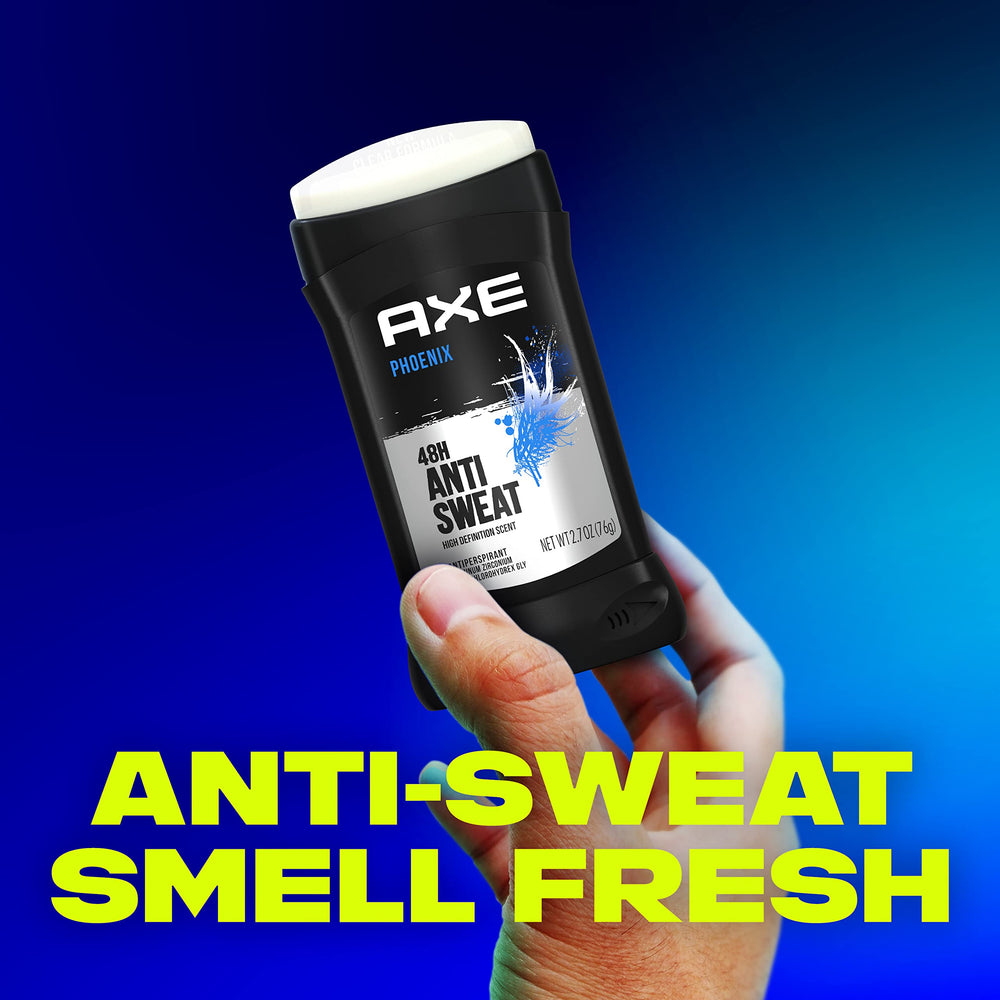 AXE Phoenix 48-hour protection helps stay fresh through busy days.