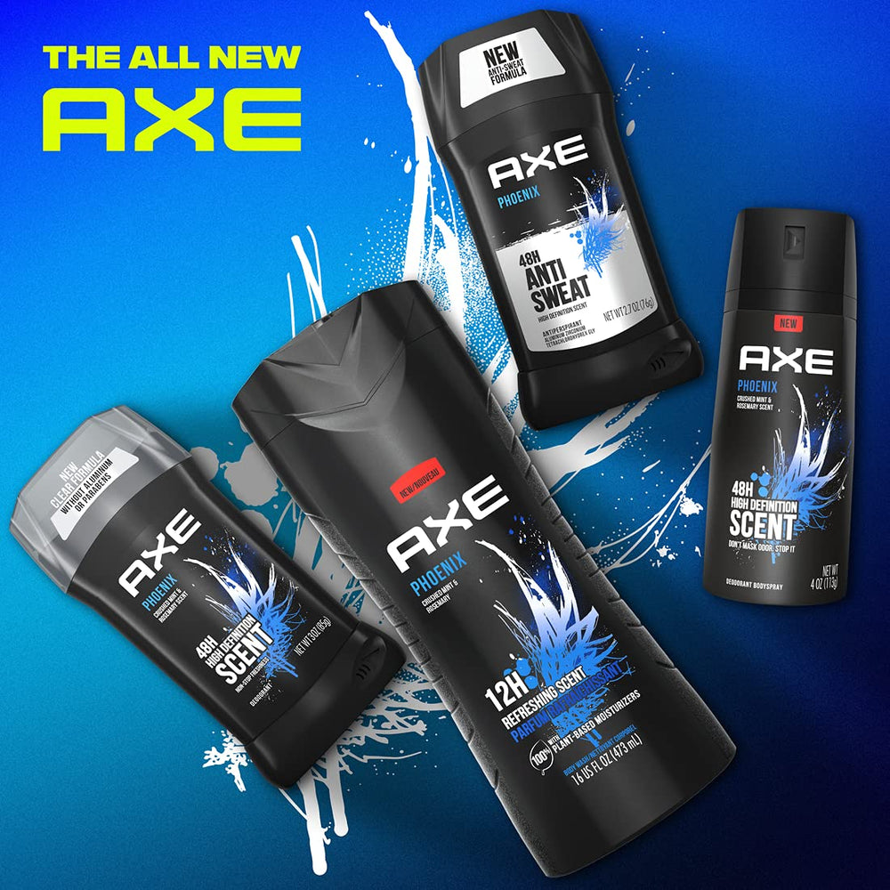 AXE Phoenix crushed mint and rosemary fragrance offers energizing daily freshness.