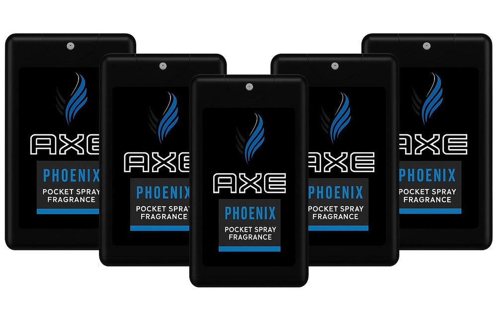 AXE Phoenix pocket-size spray for quick, on-the-go freshness.