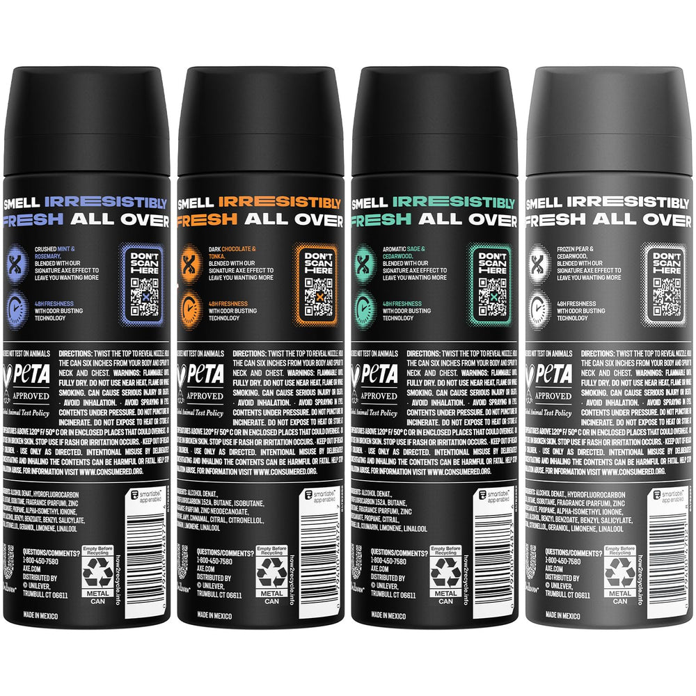 AXE Black bottle from the XL eight-pack for daily freshness and modern vibe