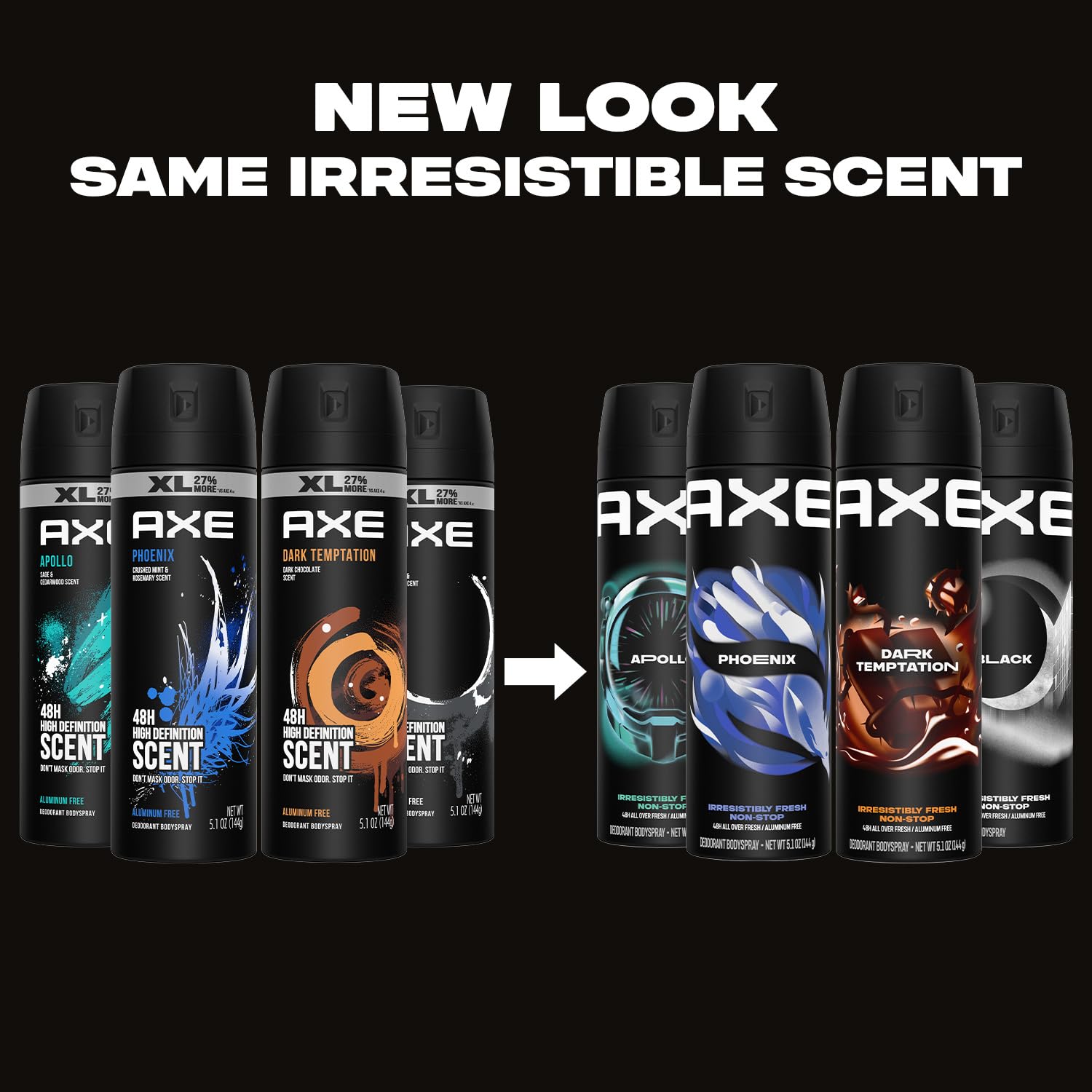 AXE XL eight-pack packaging box, convenient multi-pack for travel and restocking