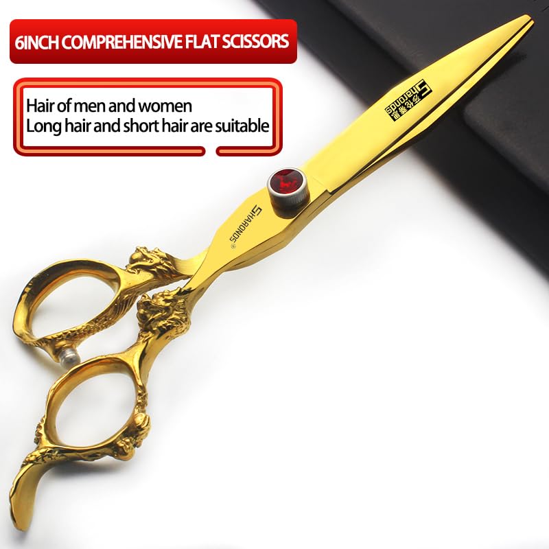AXEMOORE hair scissors featuring shock absorbers to reduce noise