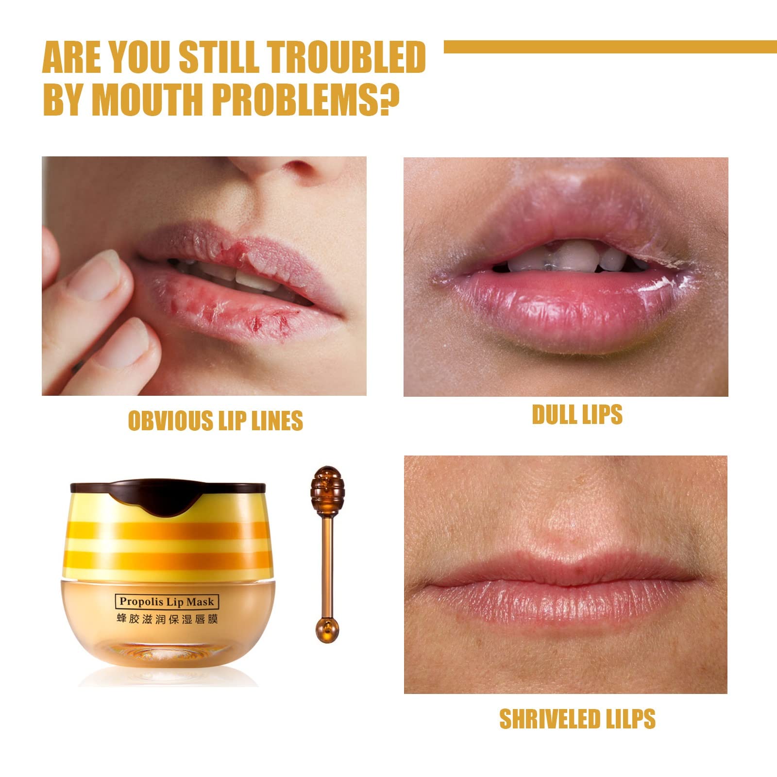 Axnzp Honey Pot Lip Balm packaging with built in lip brush for easy nightly application