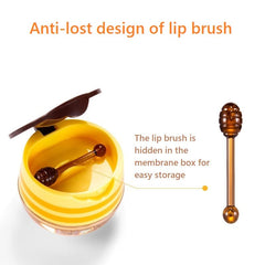 Axnzp Lip Balm texture image showing creamy honey formula for smooth lips