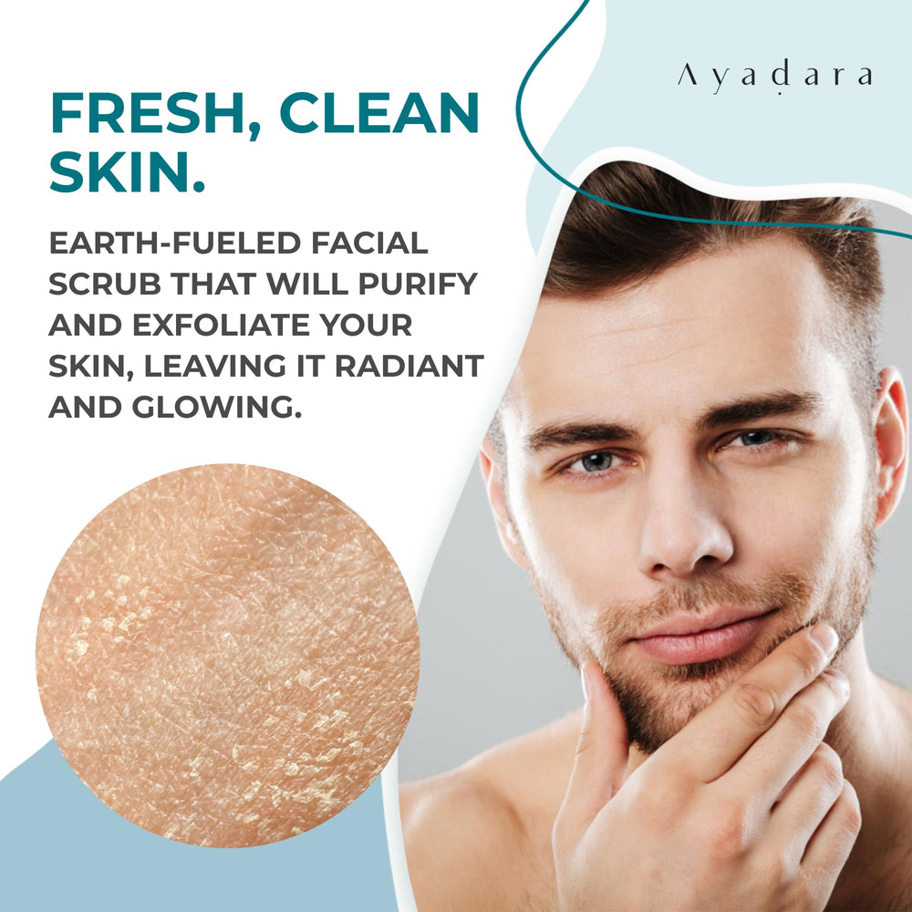 AYADARA Acne Wash and Scrub in action showing foaming lather