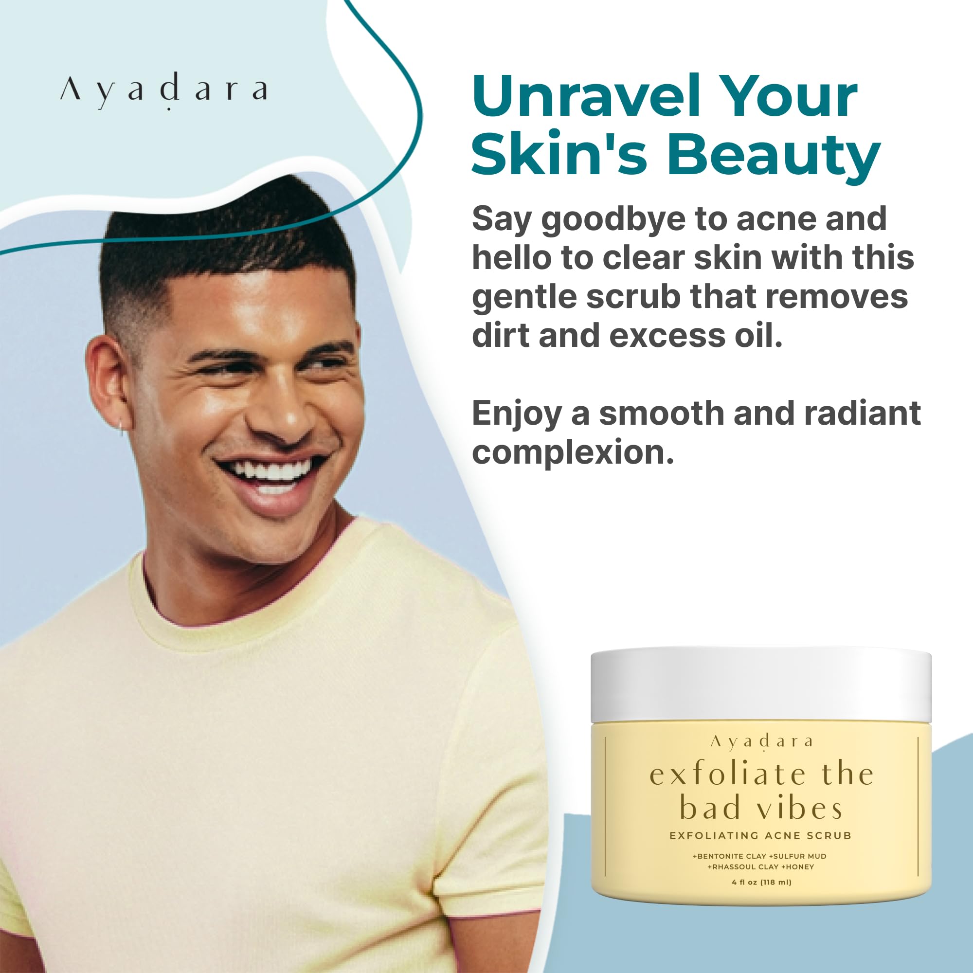 AYADARA Cruelty-free USA-made skincare label on bottle