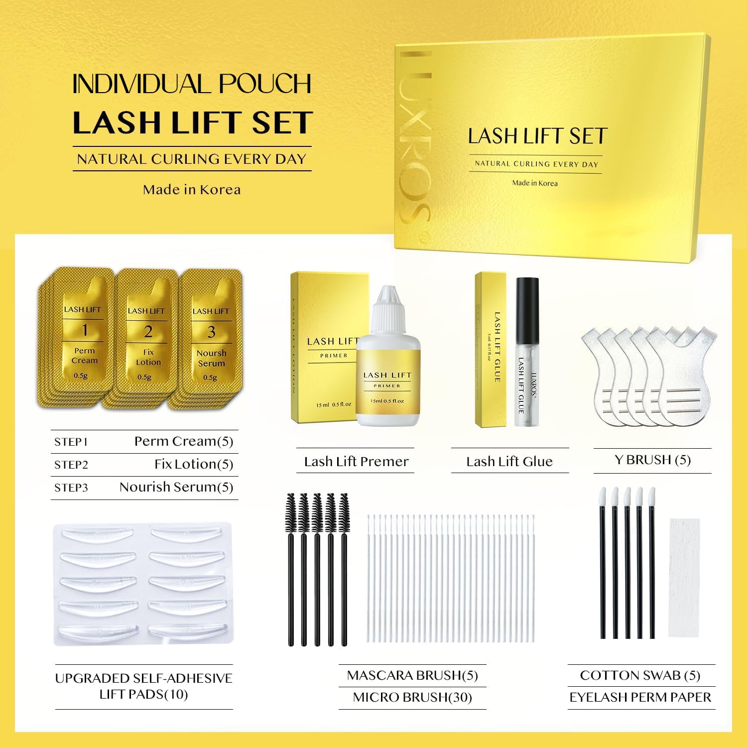 AYASAL Lash Lift Kit brow lamination versatility for sculpted, groomed brows.
