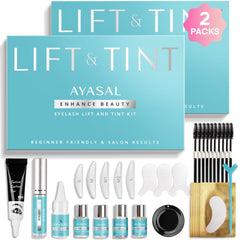 AYASAL lash lift kit diy-steps for easy at-home results.