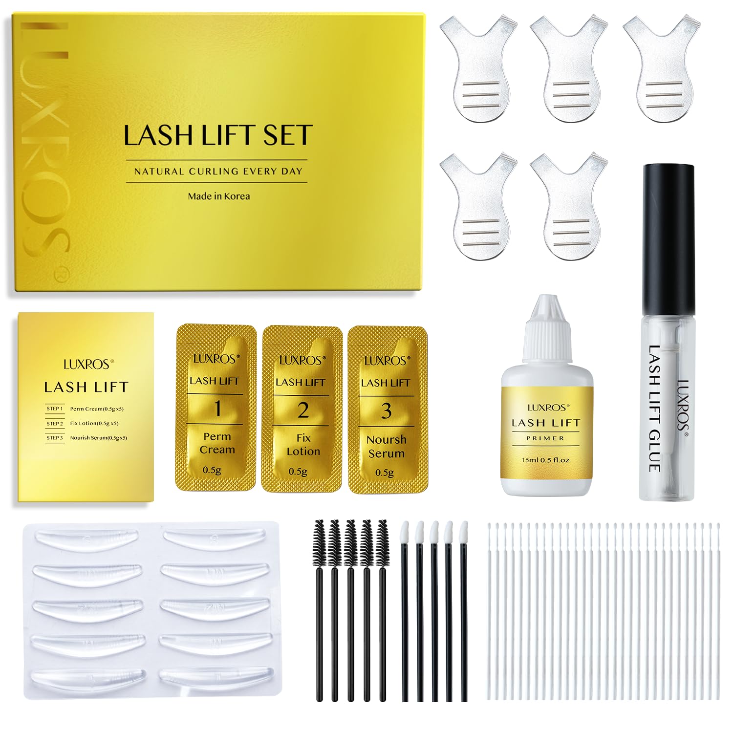 AYASAL Lash Lift Kit packaging shows a clean, professional set for home use.