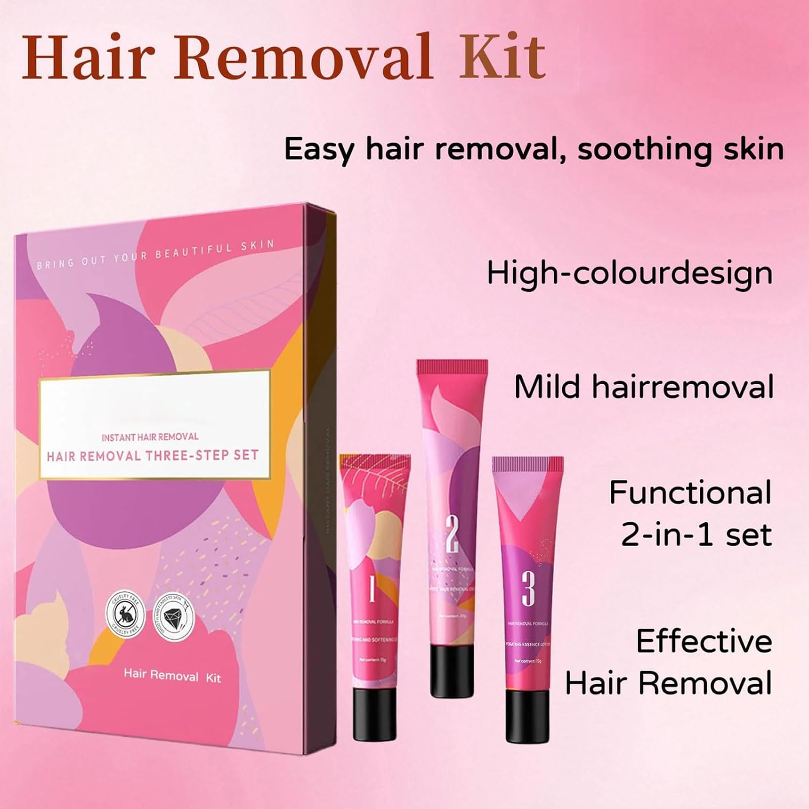 Ayland Hair Remover Face Travel Ready kit for on-the-go care
