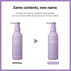 AYUNCHE Derma Calming Shampoo bottle back label with ingredients and directions.