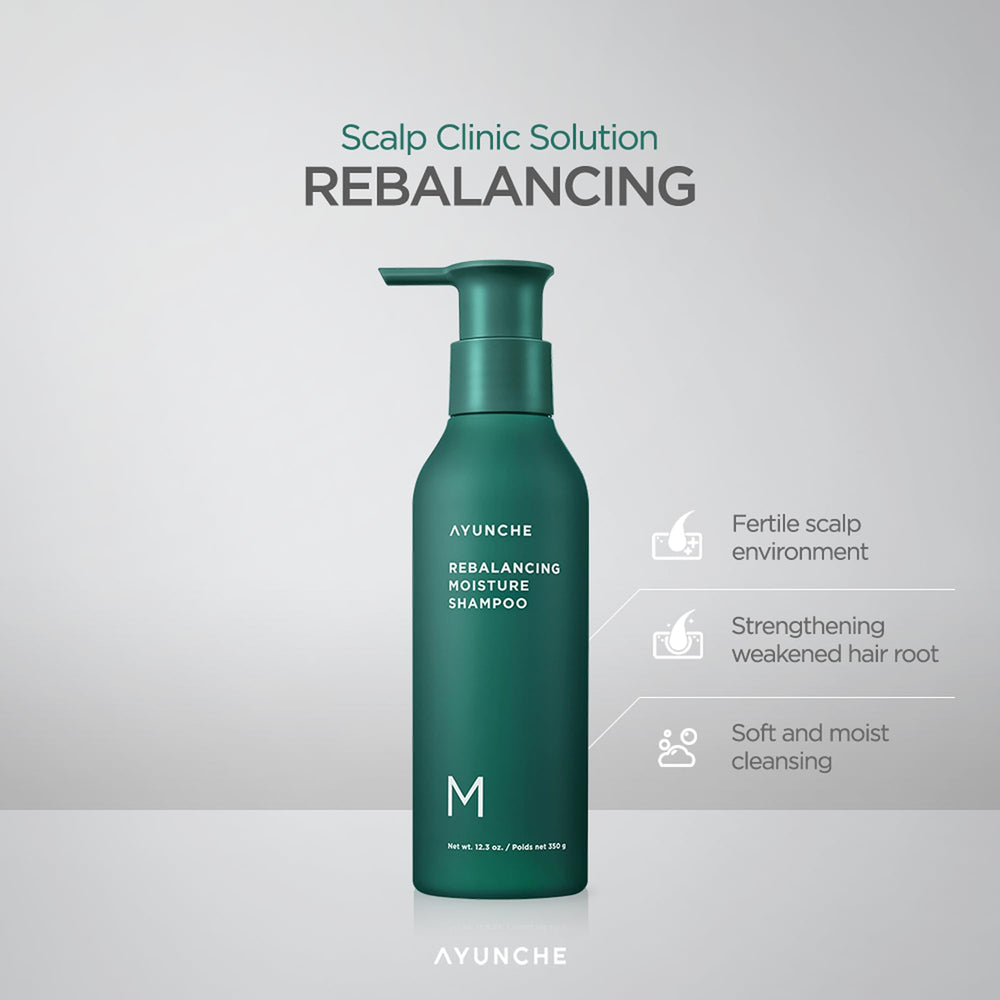 AYUNCHE hair mask moisture application demonstrates deep conditioning for strands.