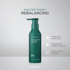 AYUNCHE hair mask moisture application demonstrates deep conditioning for strands.