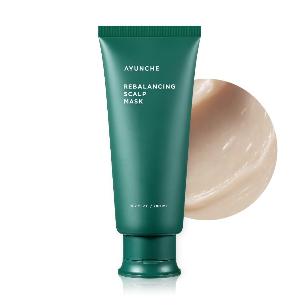 AYUNCHE Rebalancing Hair Mask bottle front view showing balanced scalp care
