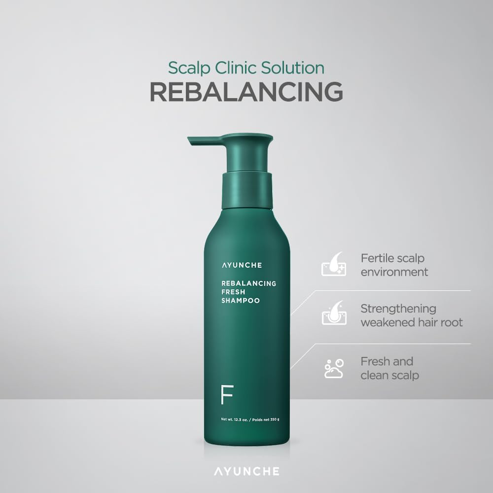 AYUNCHE Rebalancing Shampoo lather closeup shows rich foam for deep cleanse