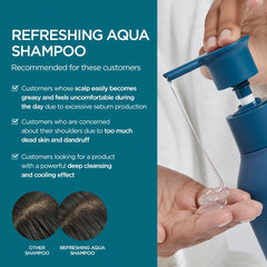 AYUNCHE Refreshing Shampoo oil control maintains a light, non greasy feel