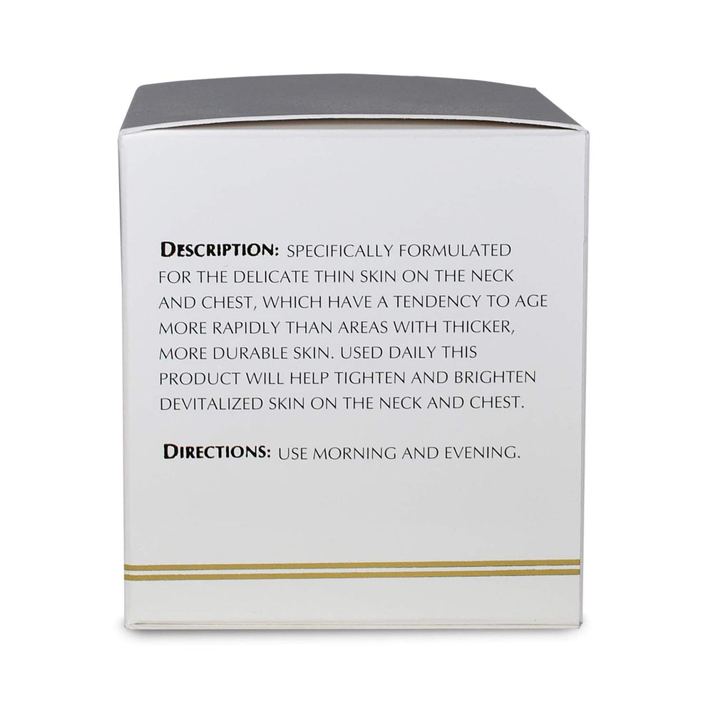 Ayur Medic neck-chest-cream-application demonstrates nightly use on skin.