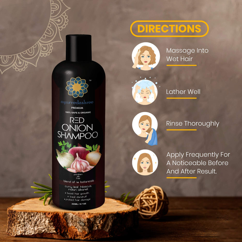 AYURVEDASHREE all hair types friendly formula for daily care.
