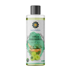 AYURVEDASHREE Hair Oil bottle front, premium blend for healthier scalp.