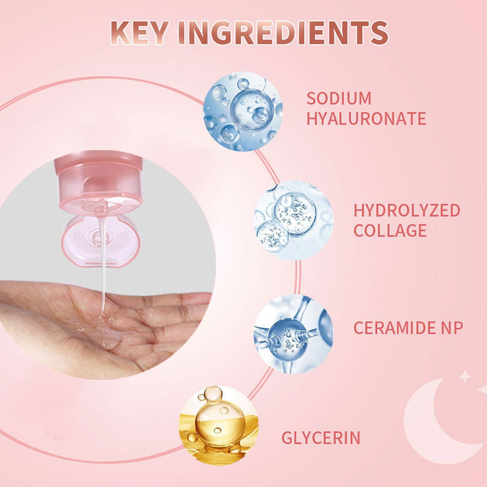 Ayzololo Collagen Night Wrapping Mask forms a smooth layer ready for gentle peel-off.