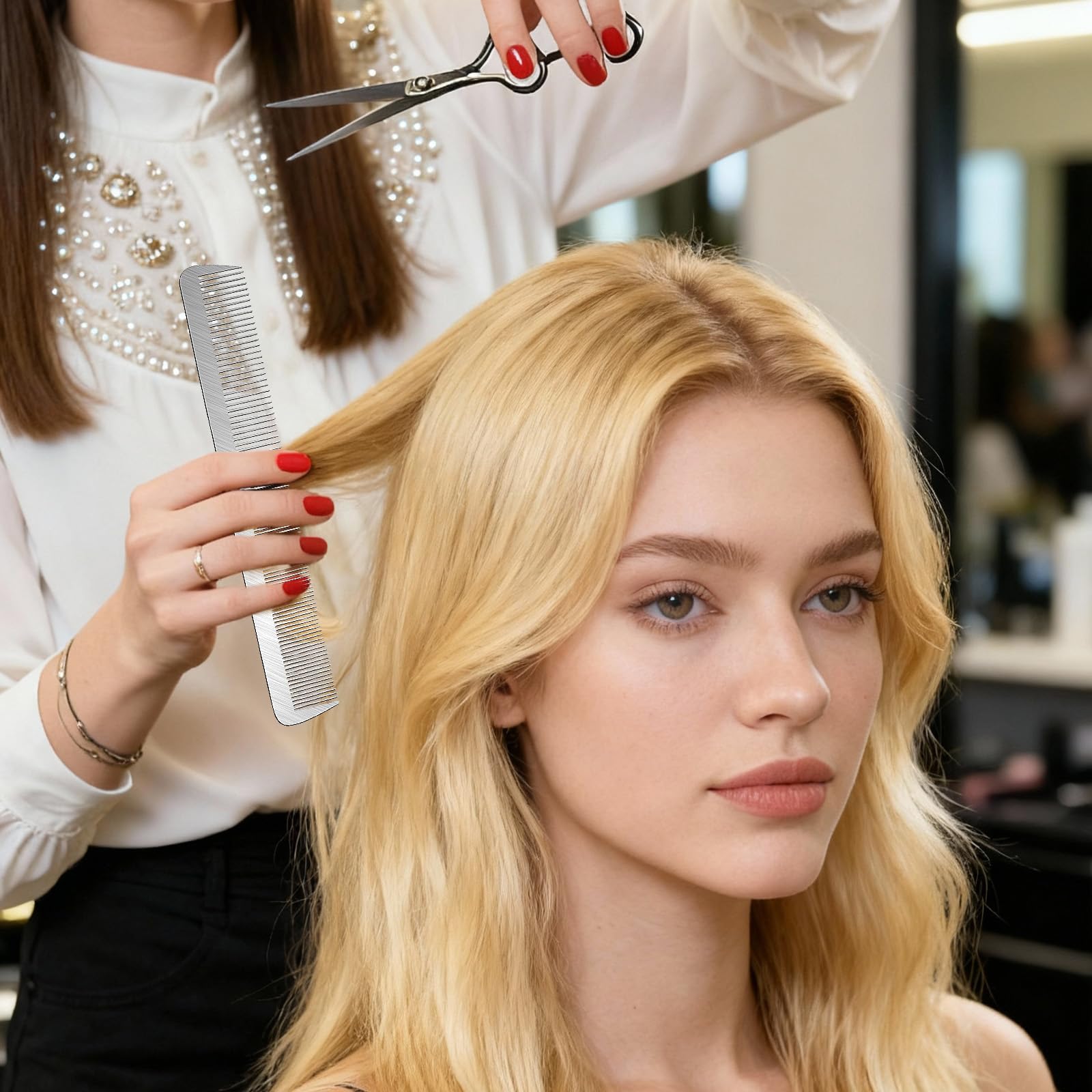 Azefnuhk heat-resistant comb supports dyeing and hot-tool styling with ease