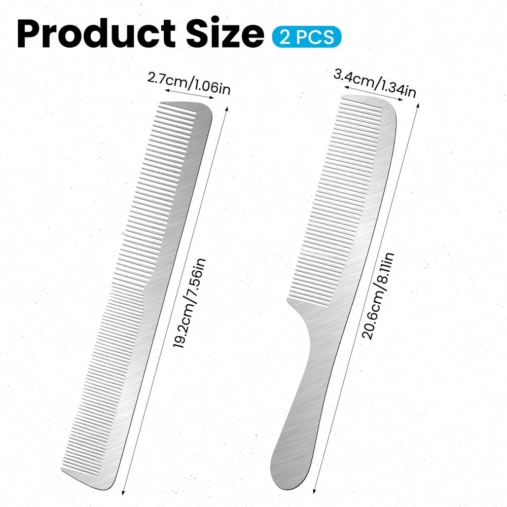 Azefnuhk K5 stainless steel fine-tooth comb for clean parting and trimming