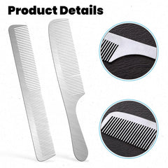 Azefnuhk stainless steel hair comb set shows durable anti-static design for smooth styling