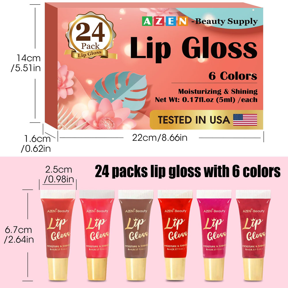 AZEN gift-ready lip gloss bulk suits birthdays and holidays.