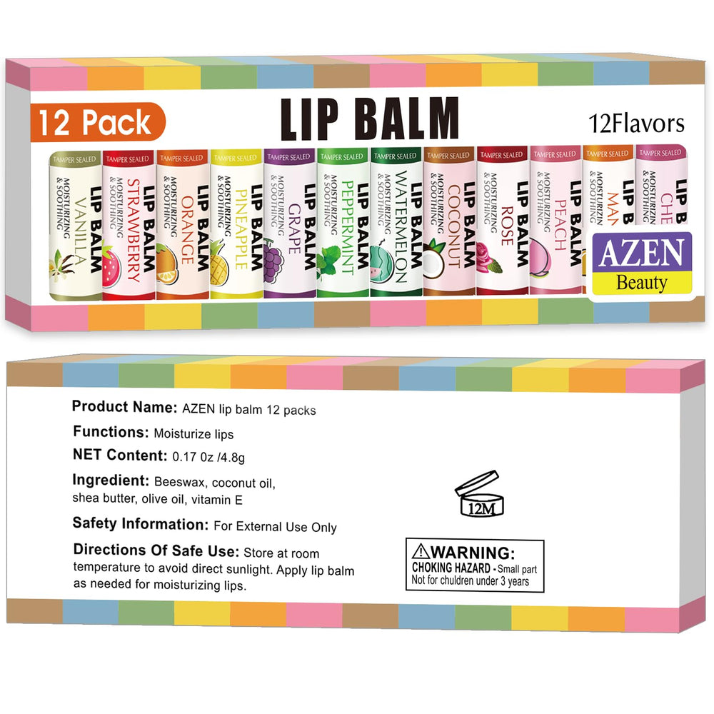 AZEN lip balm cherry flavor provides smooth texture and shine