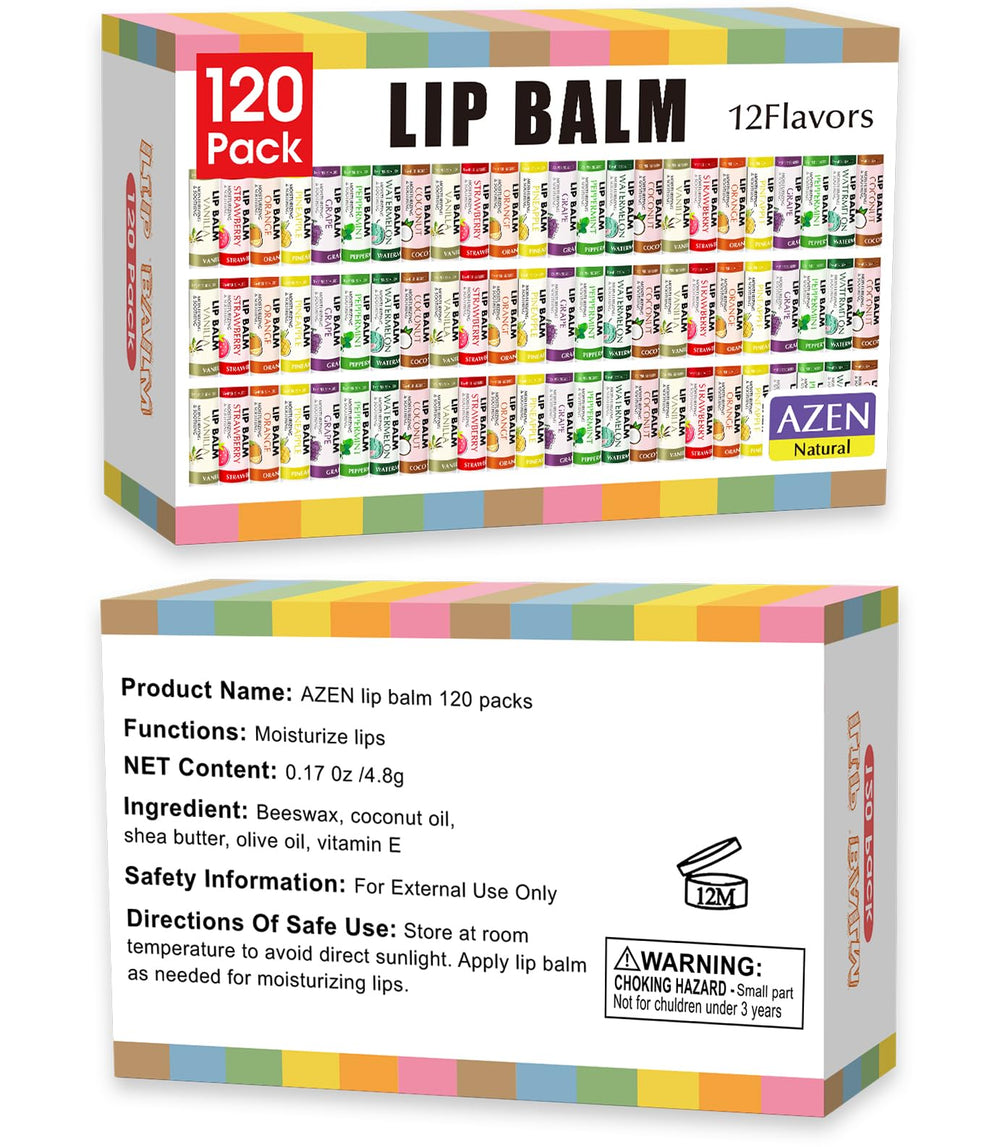 AZEN Lip Balm Mint flavor cools and hydrates for refreshed lips