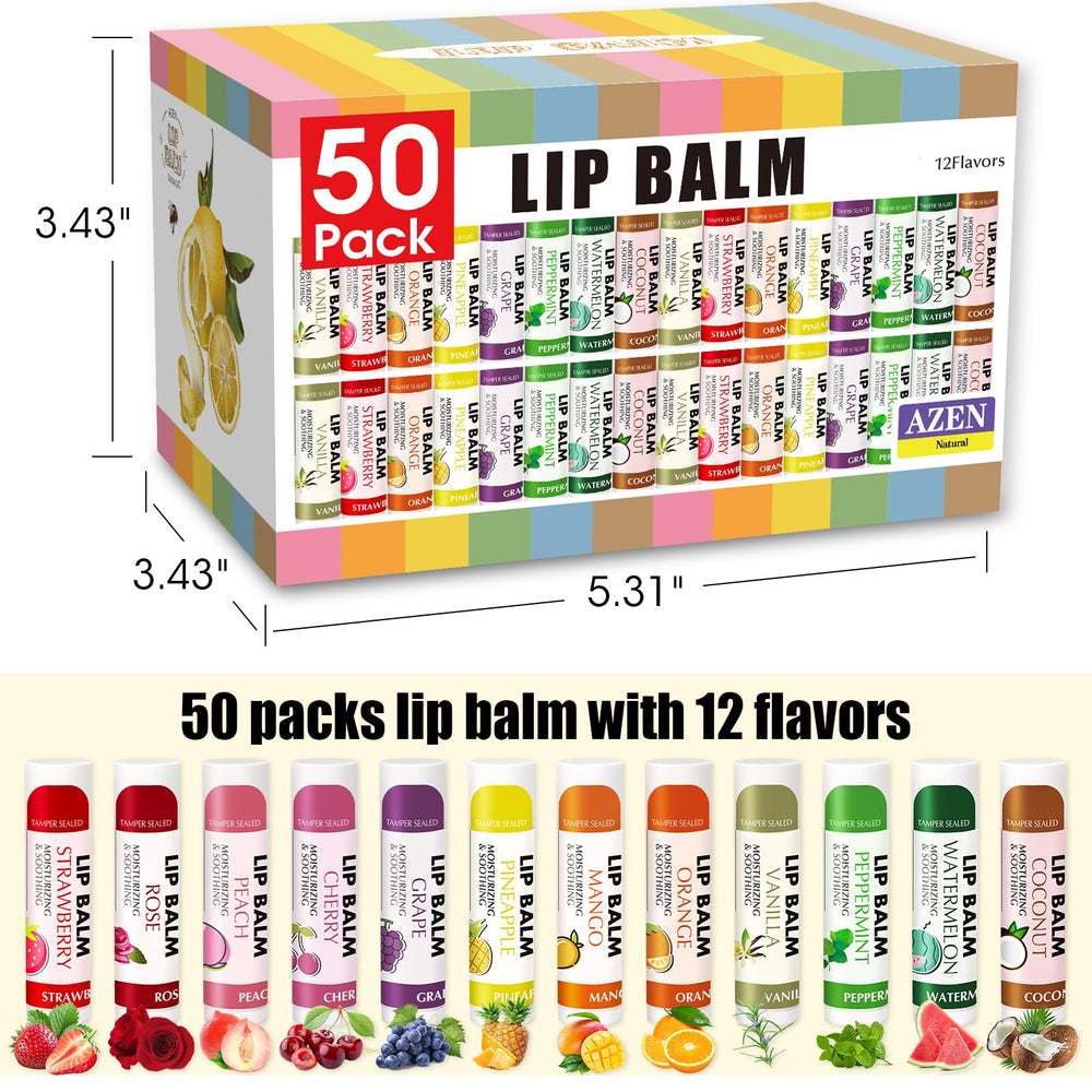 AZEN rose flavor lip balm tube for gentle care.