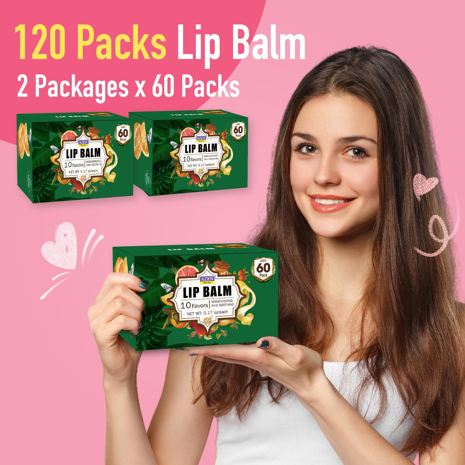 AZEN lip balm rose adds a gentle floral hint and comfort