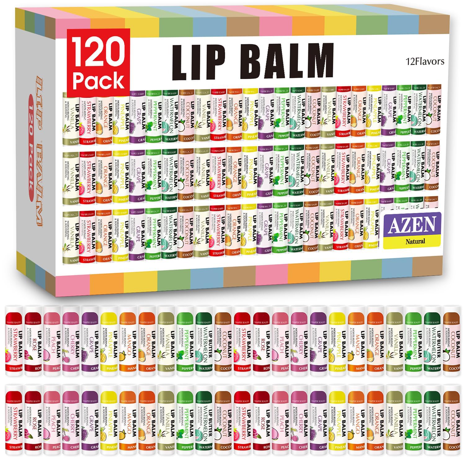 AZEN Lip Balm Strawberry flavor keeps lips moisturized and smooth