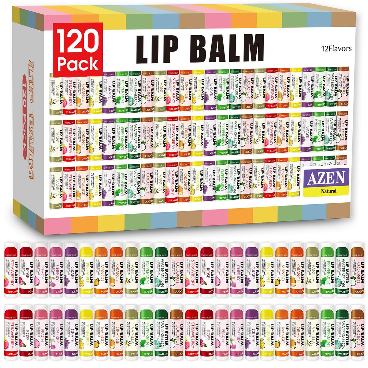 AZEN Lip Balm Strawberry flavor keeps lips moisturized and smooth
