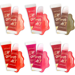 AZEN lip gloss with applicator brush enables precise, mess-free application.
