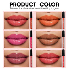 AZEN varied shade lip gloss collection displayed for daily glam looks