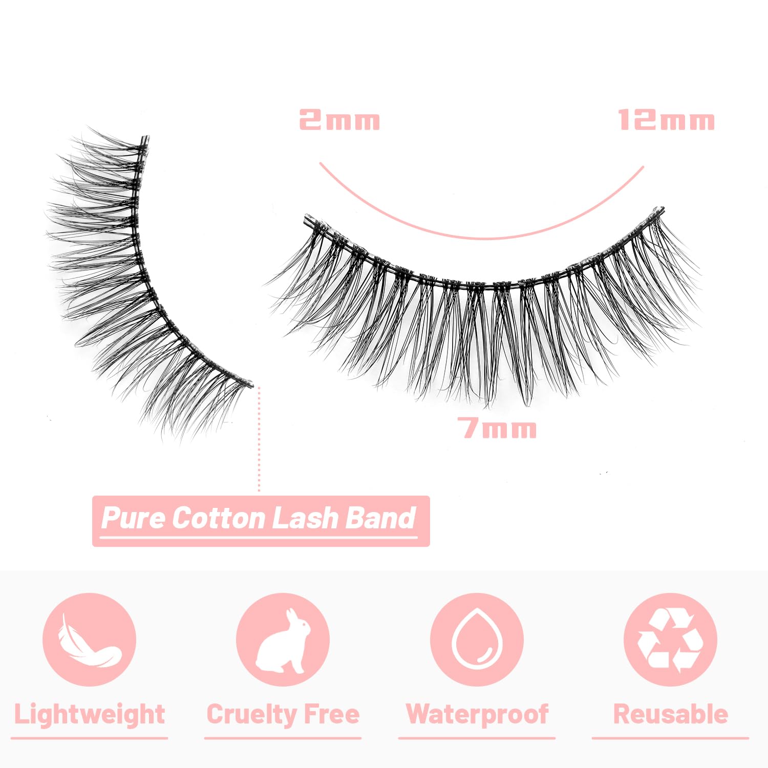 Azenlo 3D fluffy cat-eye lashes deliver drama for evening style.