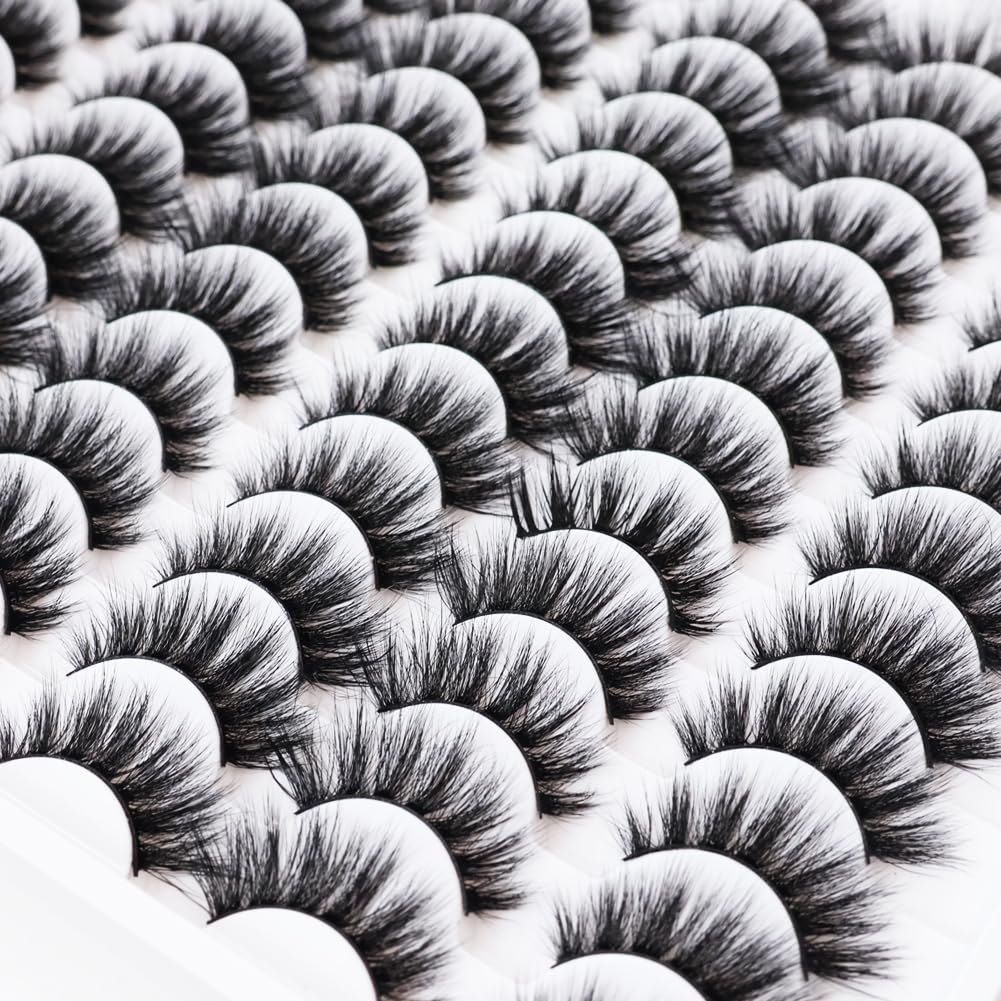 Azenlo 3D fluffy lashes deliver dramatic volume with light, comfortable wear.