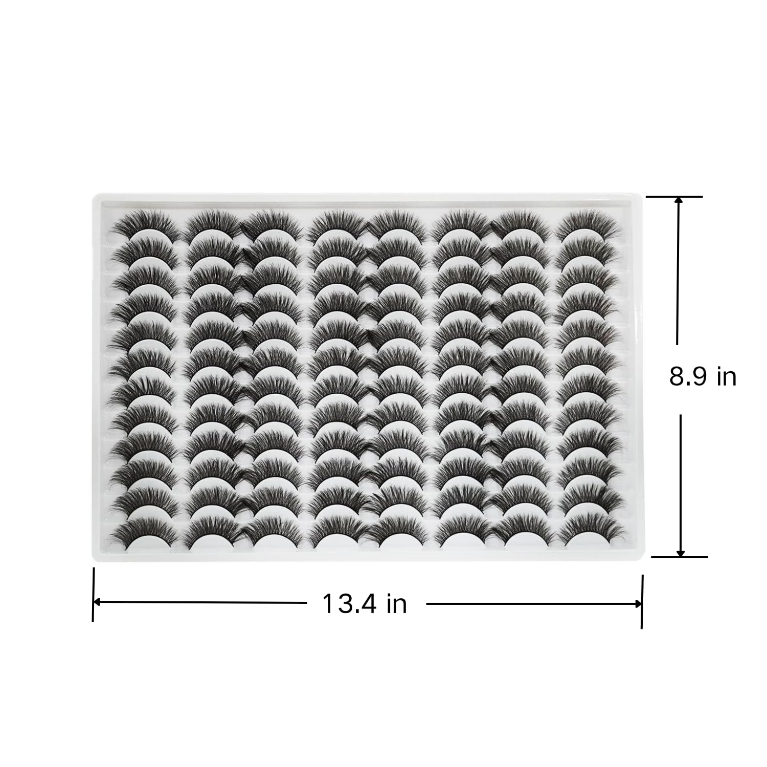 Azenlo beginner-friendly lashes simplify application for quick, neat eye-enhancement.