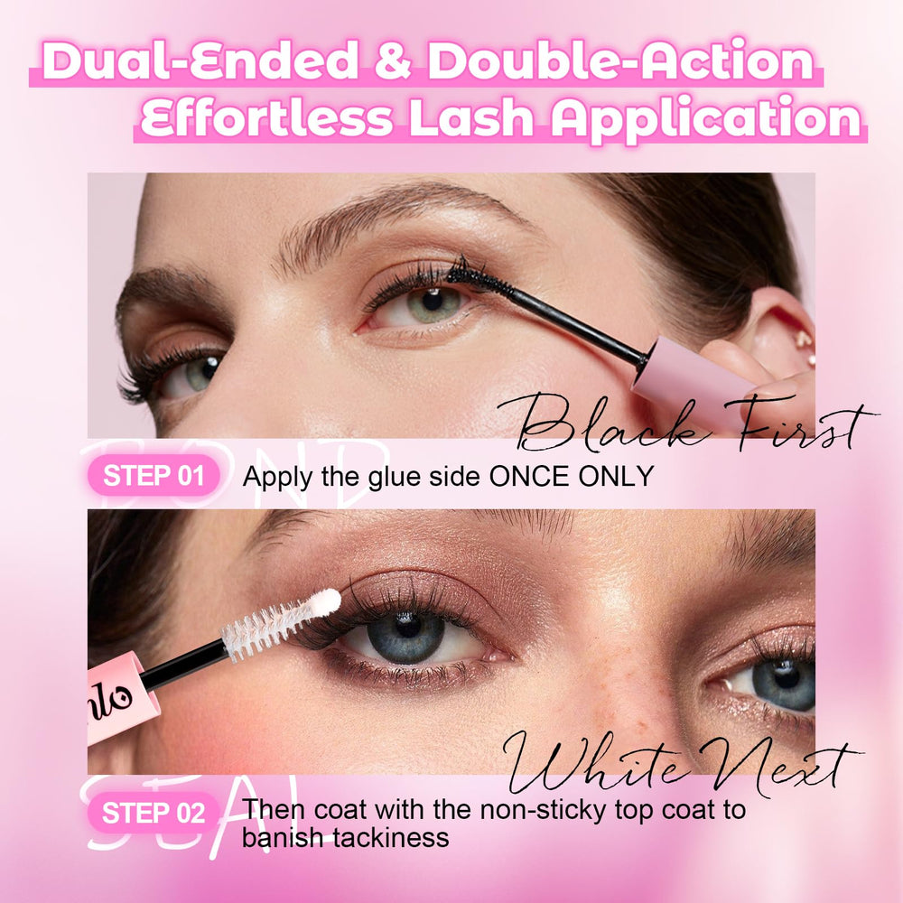 Azenlo dual-ended-lash-glue-application enables precise, beginner-friendly lash setup.