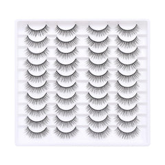 Azenlo false eyelashes 20 pairs with wispy lashes for a natural look.