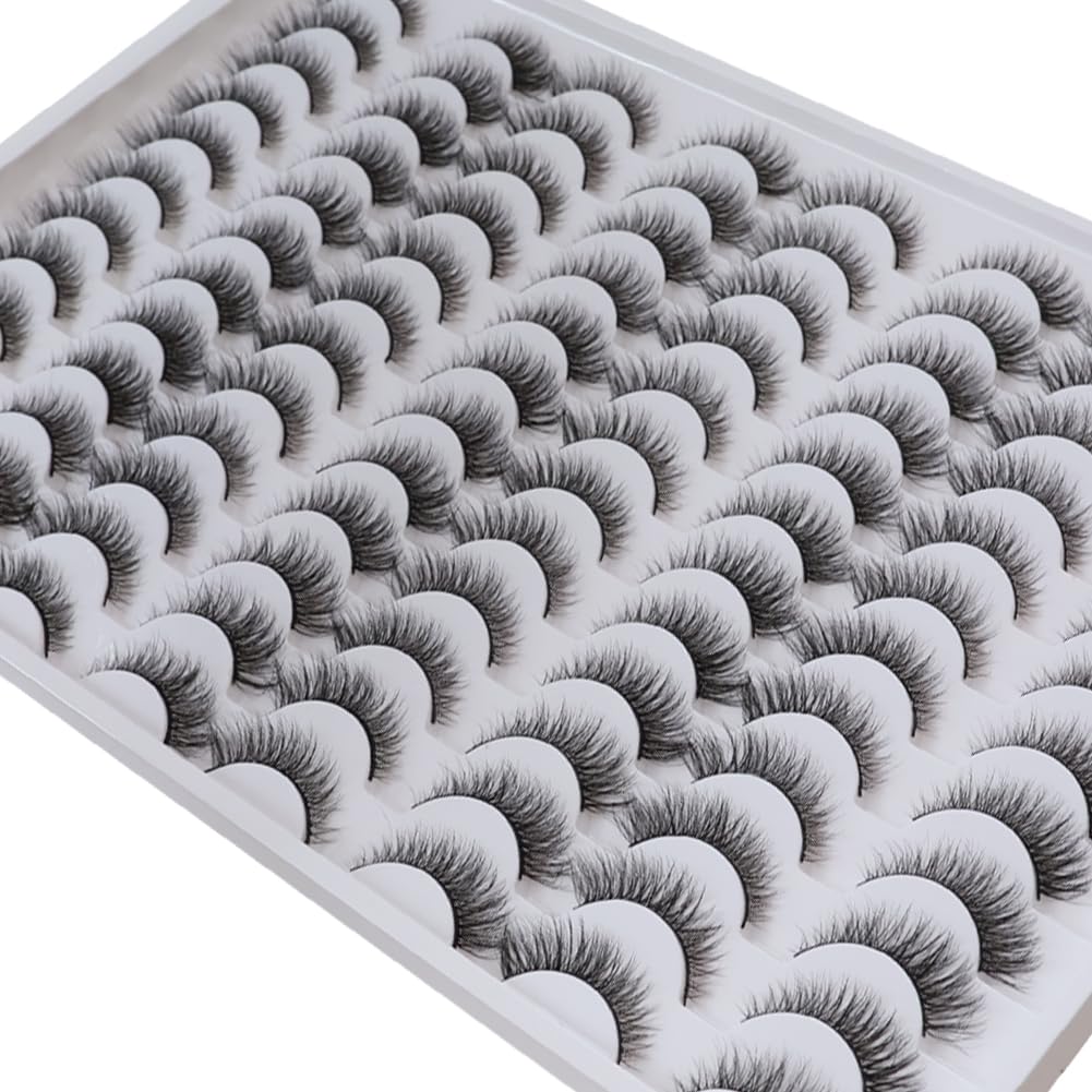Azenlo false eyelashes 48 pairs provide versatile 14mm wispy looks for daily wear