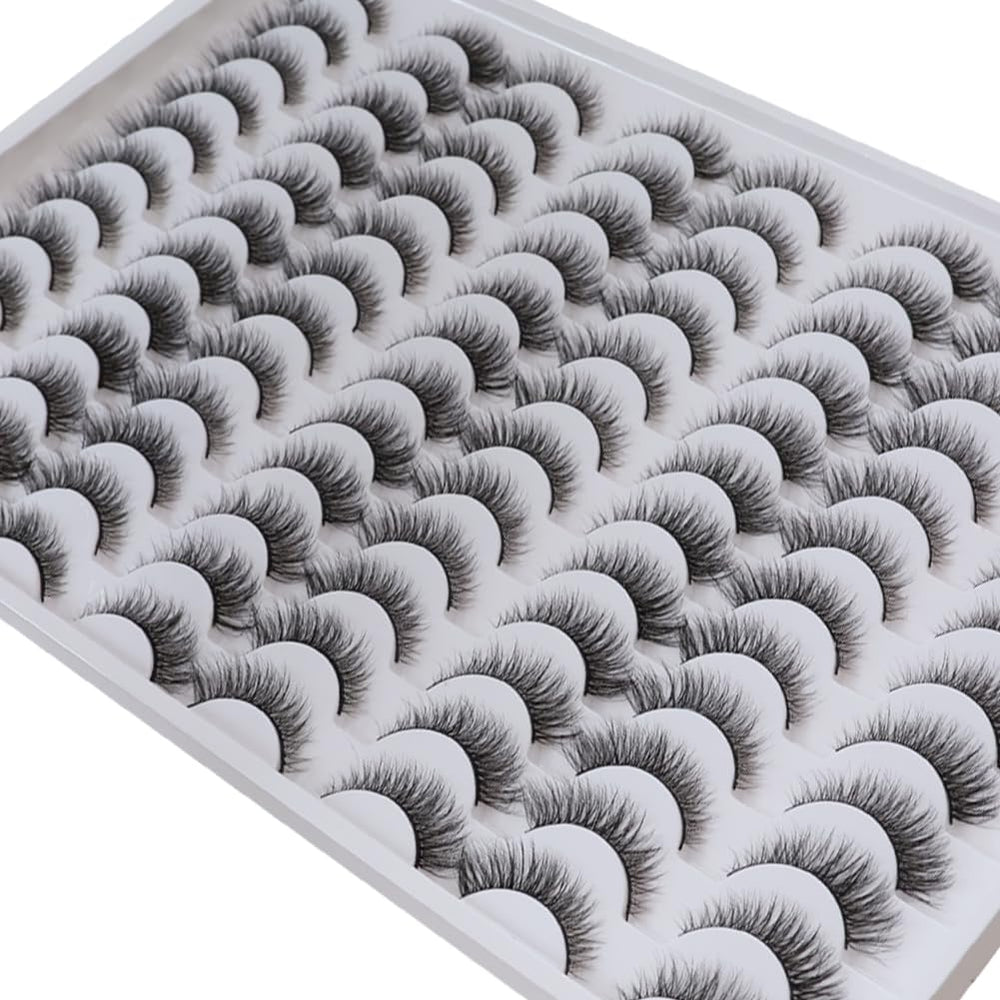 Azenlo false eyelashes 48 pairs provide versatile 14mm wispy looks for daily wear