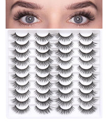 Azenlo false eyelashes gradient 10-18mm inner to outer create a wider look