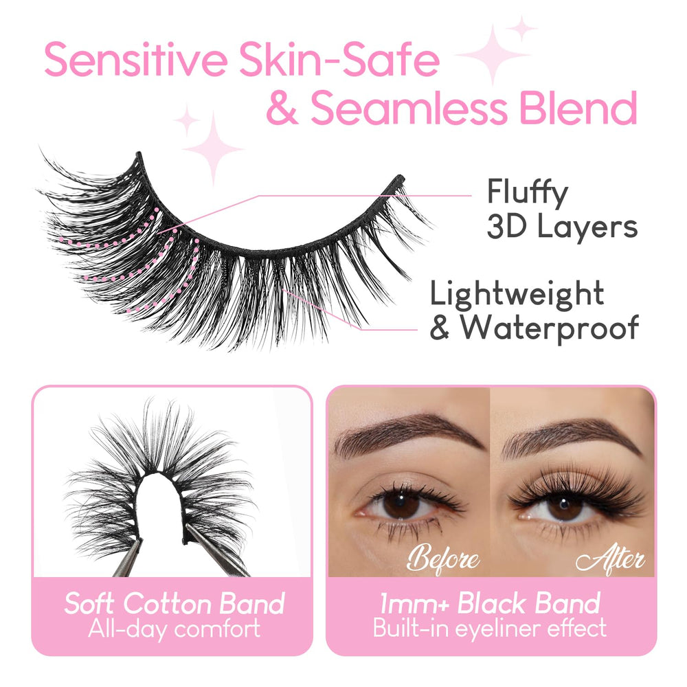 Azenlo reusable lashes up to 15 times for value