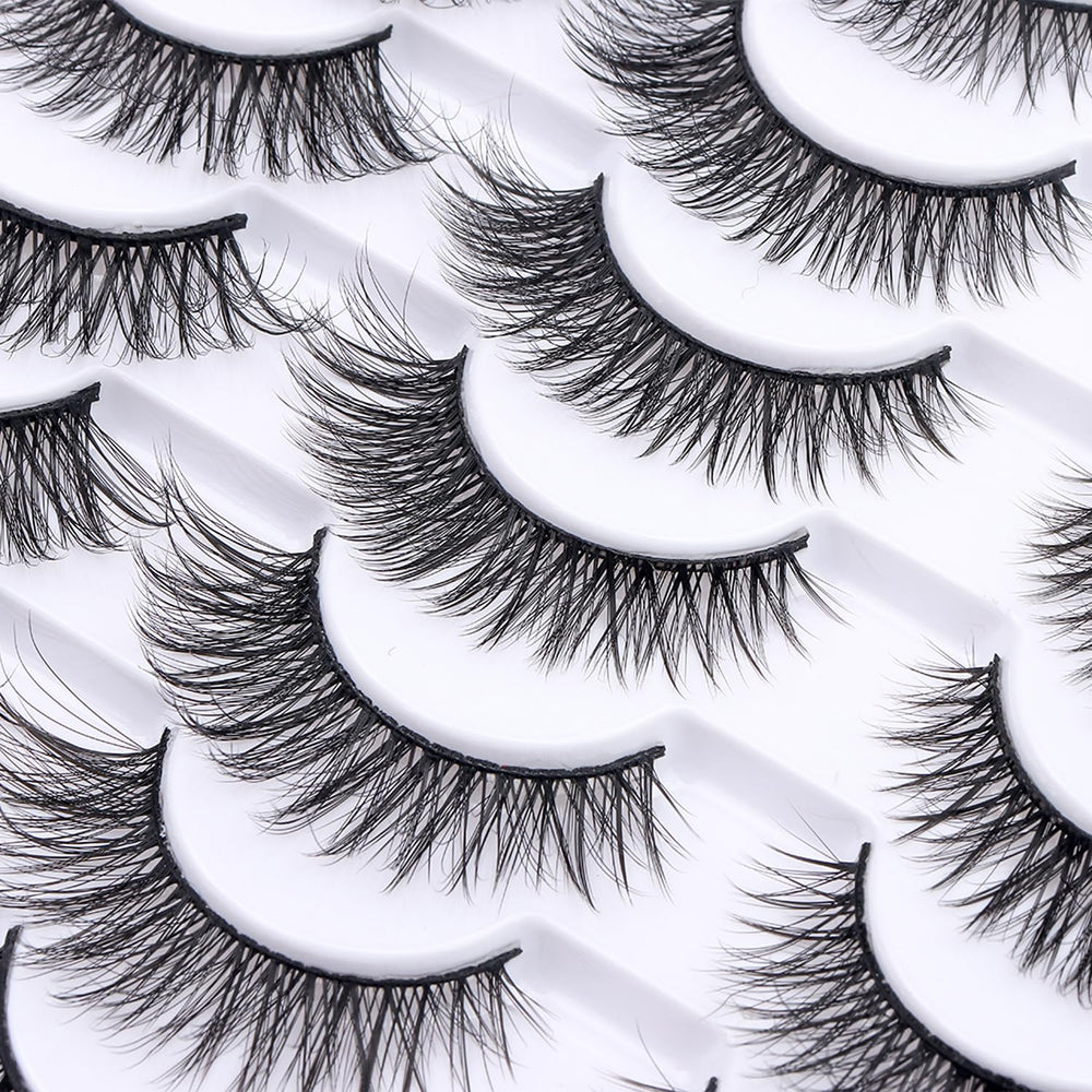 Azenlo wide-eye effect 10-18mm lashes for bold looks