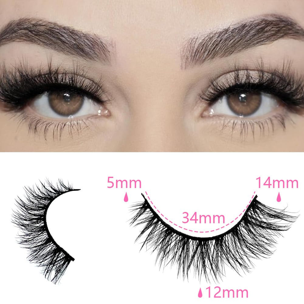 Azenlo faux mink strip lashes deliver bold 48-pair bulk style for drama-ready looks.